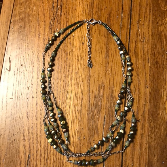 Silpada green pearls copper color beads - Picture 2 of 3